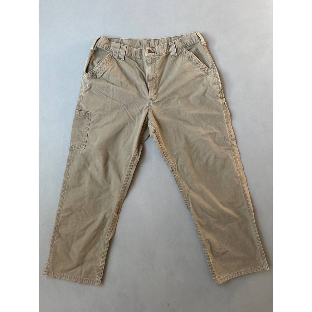 Vintage Carhartt Pants Mens Size 38 X 30 Brown Canvas Work Utility B151 DKH
